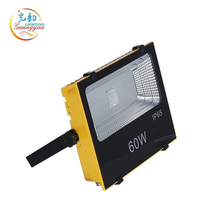 High lumen ip65 outdoor movable focus parking garage led flood light 60w