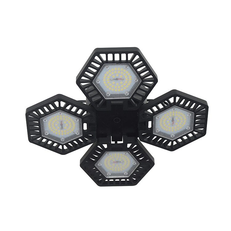 E27 E26 Bulb High Bay Lights Adjustable Trilights 60w 80w 120w Deformable Led Garage Light