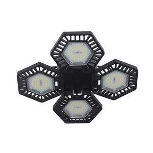 E27 E26 Bulb High Bay Lights Adjustable Trilights 60w 80w 120w Deformable Led Garage Light