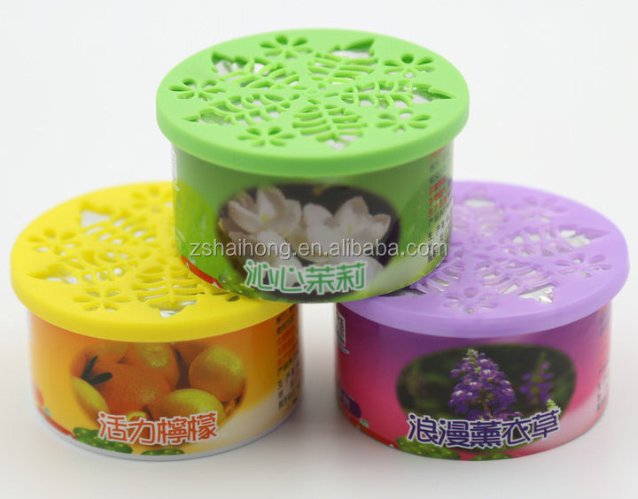 air freshener container, 70g lemon auto air freshener, hotel air freshener gel