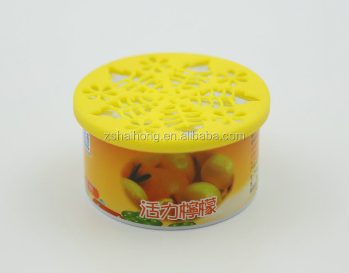 air freshener container, 70g lemon auto air freshener, hotel air freshener gel