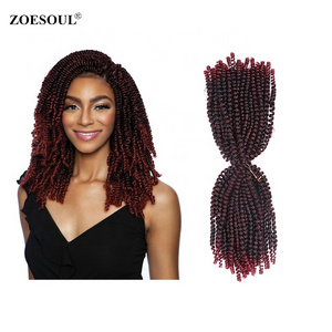 ZSHAIR 2X Nubian Twist  16" 110g Ombre Synthetic Crochet Spring Twist Braiding Hair