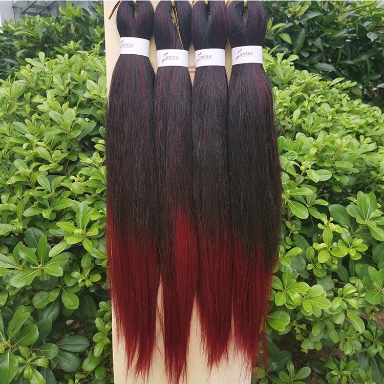 Ombre Easy Braids 52inch 4X Spetra Pre Stretched Braiding Hair For Synthetic Hair Extension