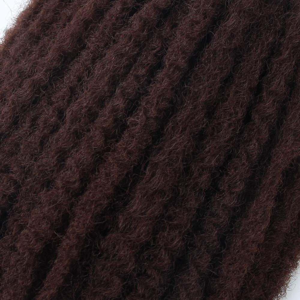 Wholesale Marley Hair Afro Kinky Twist Hair Bulk Styles Synthetic Crochet Braiding Hair For Women