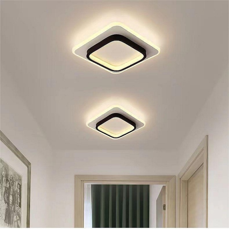 Bedroom Exquisite Surface Mounted LED Aisle Lights 20W Round Square LED Ceiling Lamp For Home Office