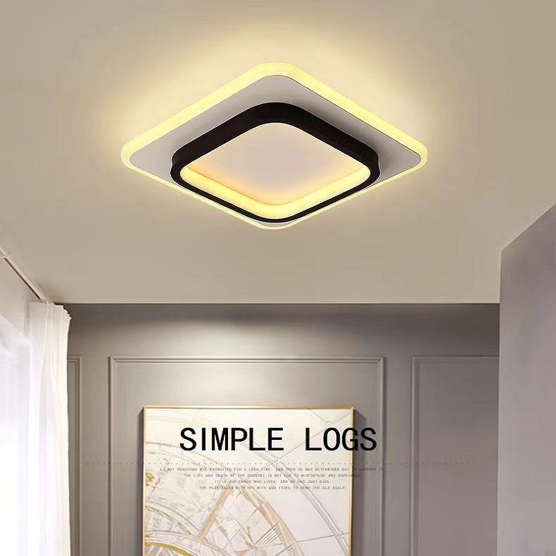 Bedroom Exquisite Surface Mounted LED Aisle Lights 20W Round Square LED Ceiling Lamp For Home Office