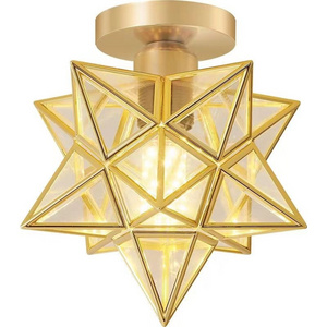 Nordic Pentagram LED Ceiling Lights Corridor Aisle Lamp Indoor Lighting Living Room Decoration Art Deco Ceiling Lights For Home