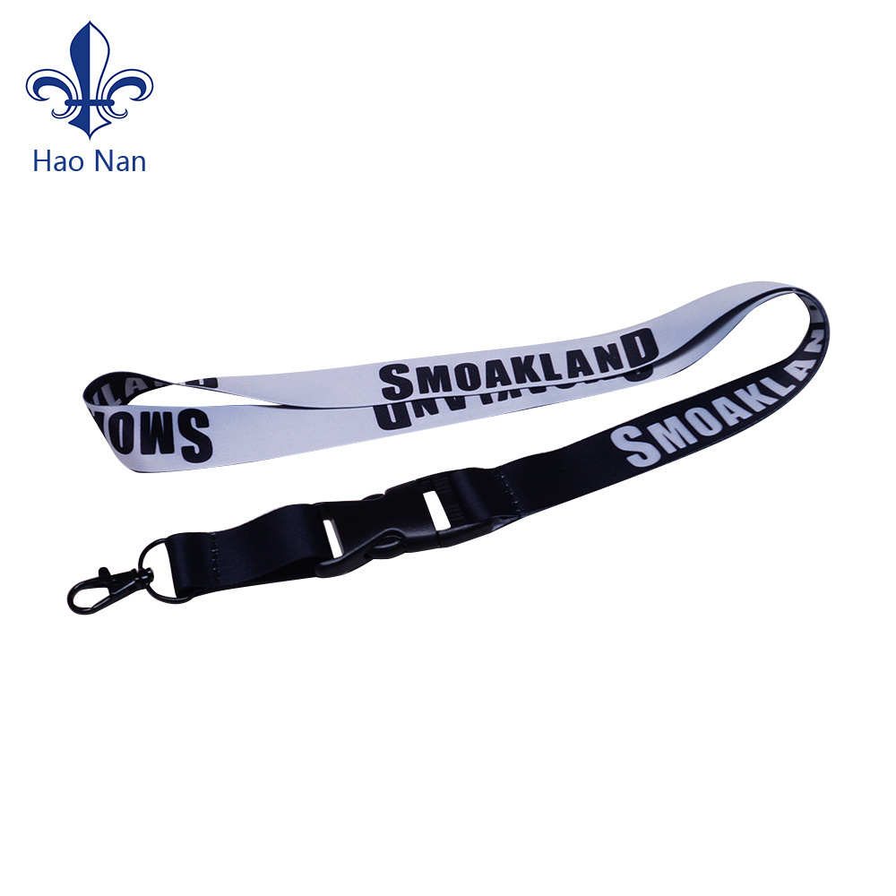 Wholesale Neck Strap Lanyard ID Card Holder Badge Polyester Decoration Sublimation  lanyard blank