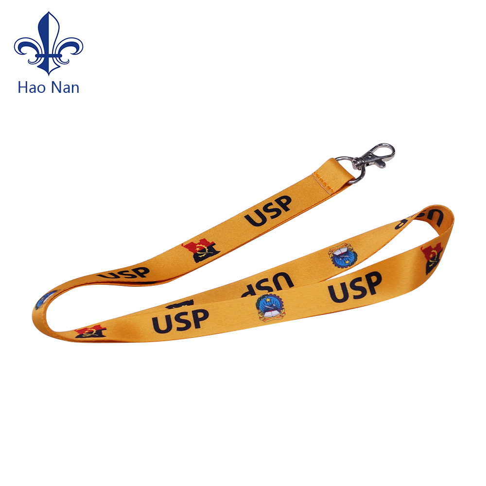 Wholesale Neck Strap Lanyard ID Card Holder Badge Polyester Decoration Sublimation  lanyard blank