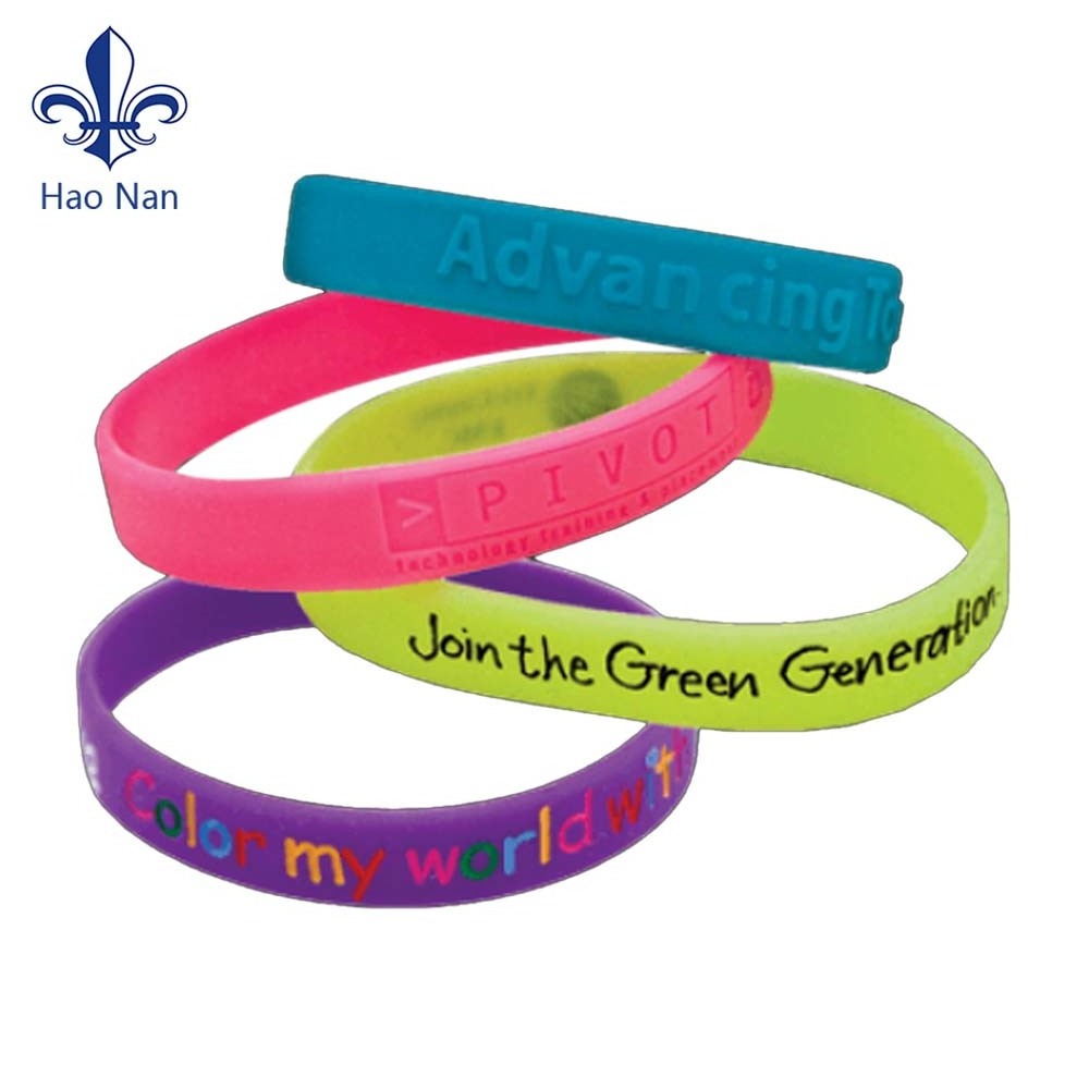 Customized Personalized Activity Wristbands Rubber Silicone Bracelets With Logo Custom Wristbands