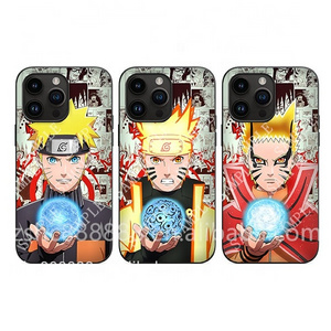 Wholesale 10designs 3D Lenticular Cell Phone Case Flip Anime DBZ Demon Slayer Sticker for Different Phone Model Cases