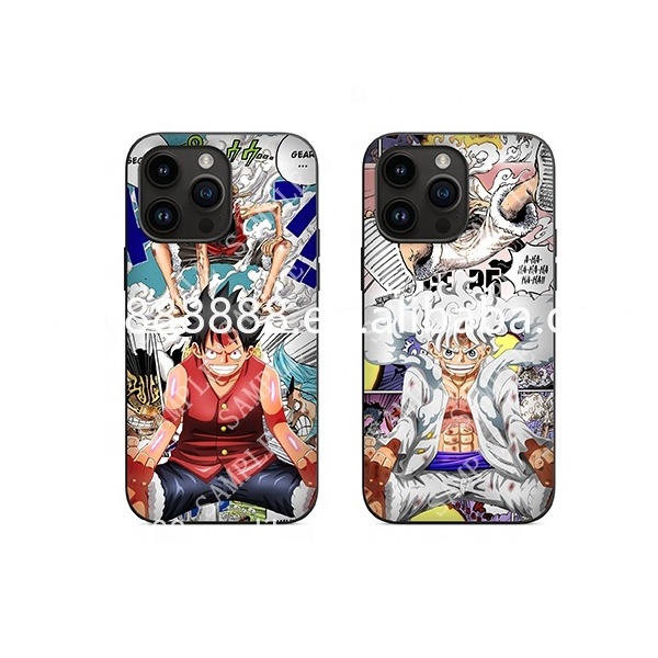 Wholesale 10designs 3D Lenticular Cell Phone Case Flip Anime DBZ Demon Slayer Sticker for Different Phone Model Cases