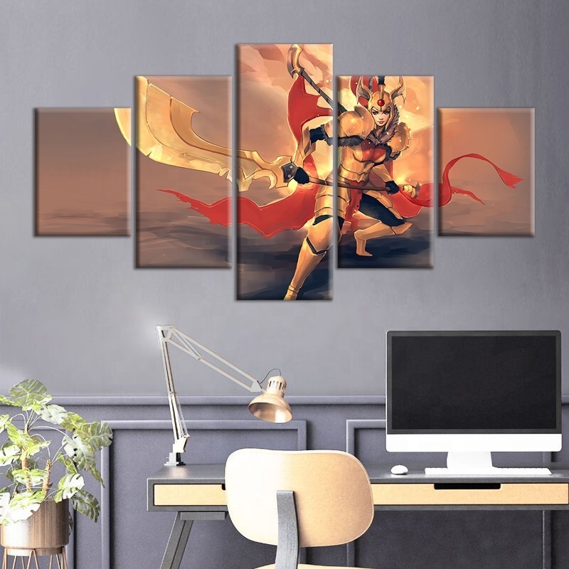 HD Printed World of Warcraft Game Painting Children Room Decoration Dota2 Game Canvas Wall Art Oil Painting for Home Decor