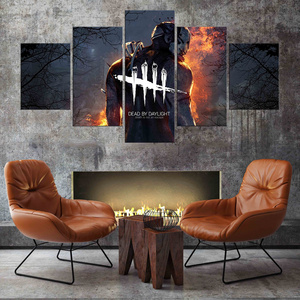 3designs Video Game Poster Dead By Daylight Canvas Oil Painting Wall Art Killer Picture Prints Bedroom Decor Gift