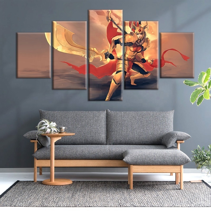 HD Printed World of Warcraft Game Painting Children Room Decoration Dota2 Game Canvas Wall Art Oil Painting for Home Decor