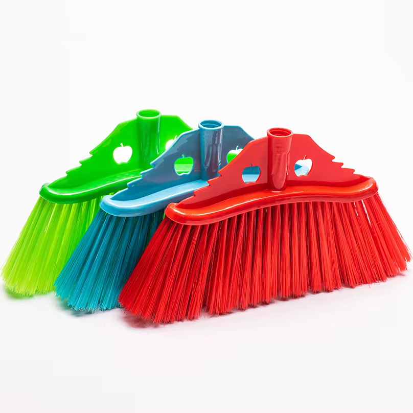 Customized  Soft Hair Plastic Broom Head brush besom indoor Household Cleaning Broom indoor floor cleaning broom