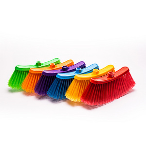 Customized Factory Direct Soft Hair Plastic Broom Head Household Cleaning Broom