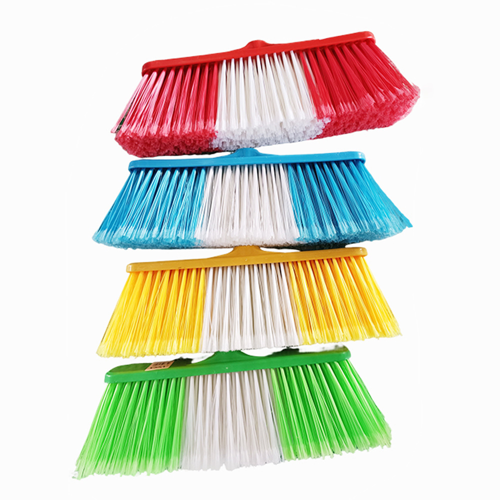 Wholesale new design plastic household escobas y recogedores Indoor outdoor soft cleaning broom head