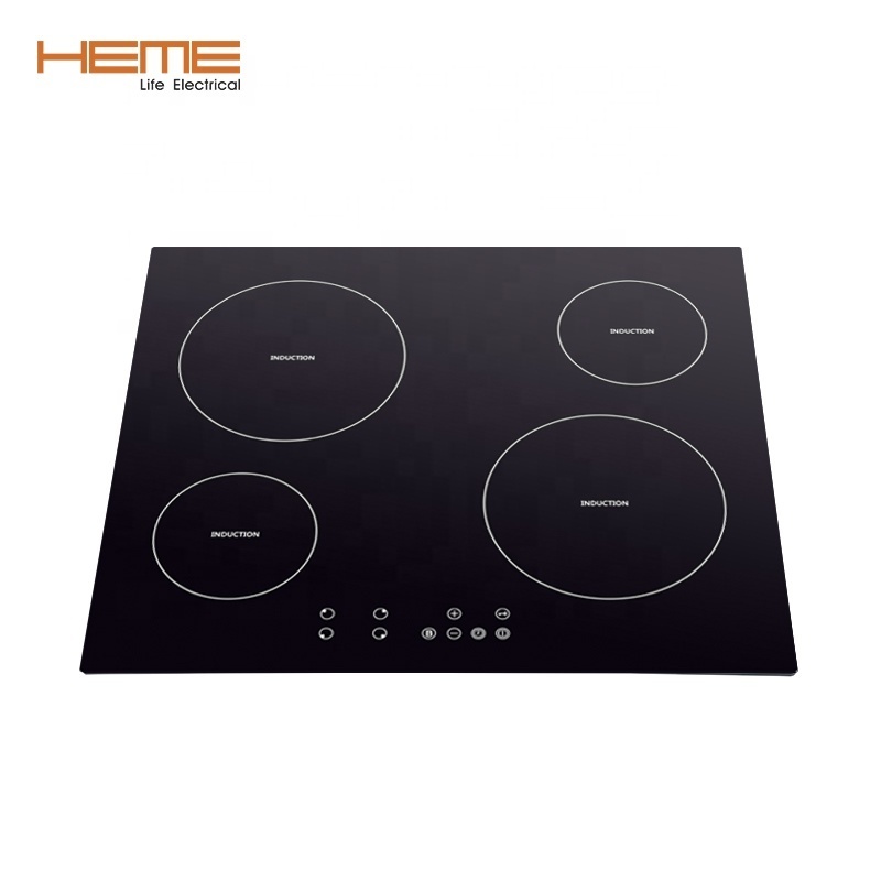 Built in Electric Cooktop 4 Plate Glass Induction cook stove