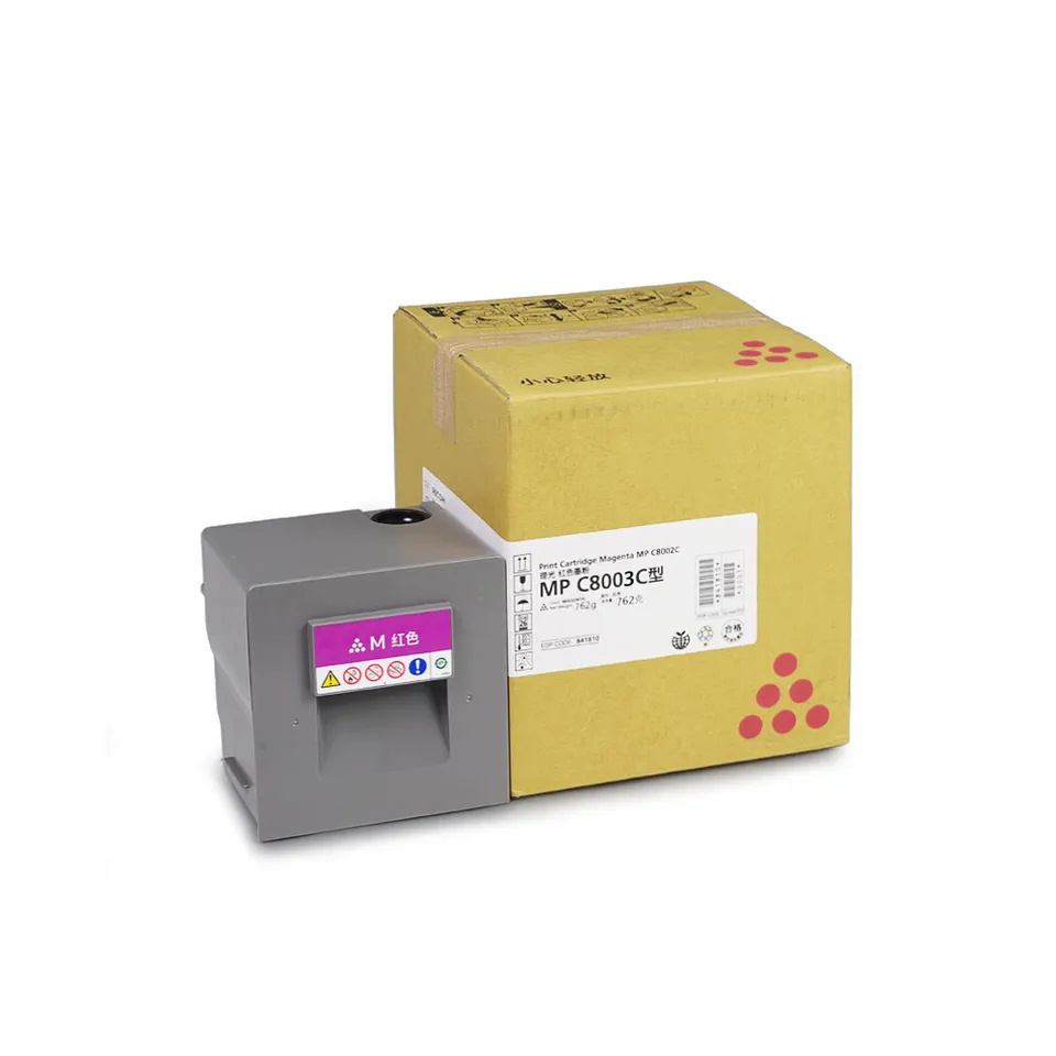 Quality Compatible Ricoh Aficio Mp C6502 C8002 Black Cyan Magenta Yellow ricoh mp c6502 Toner Cartridge