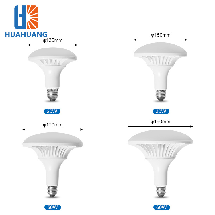 Anti Glare Supermarket Gym Die-casting Aluminum 20W 30W 50W 60W B22 E27 LED Bulb Light