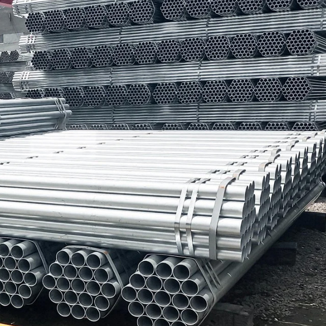 hot dip gi seamless galvanized round steel pipe ASTM A106 Sch 40 ERW GI Iron Tube