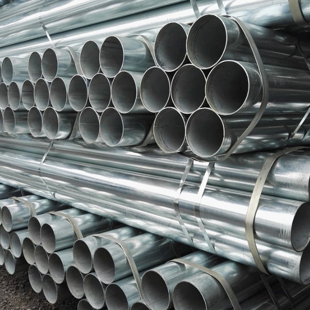 hot dip gi seamless galvanized round steel pipe ASTM A106 Sch 40 ERW GI Iron Tube