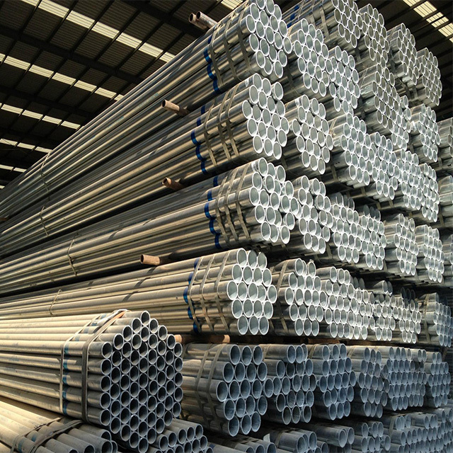 galvanized steel pipe carbon steel pipe pre-galvanized round scaffold tube erw steel pipes