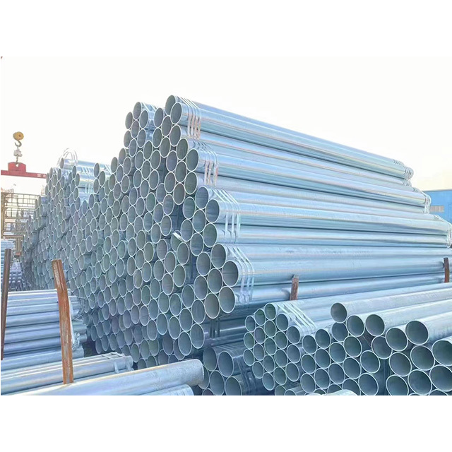 hot dip gi seamless galvanized round steel pipe ASTM A106 Sch 40 ERW GI Iron Tube