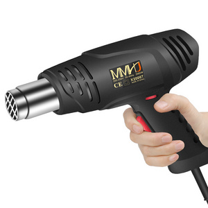 Hot Air Gun 220V Industrial Dual Wind speed Temperature controlled Building Hair Dryer Heat Gun Nozzle