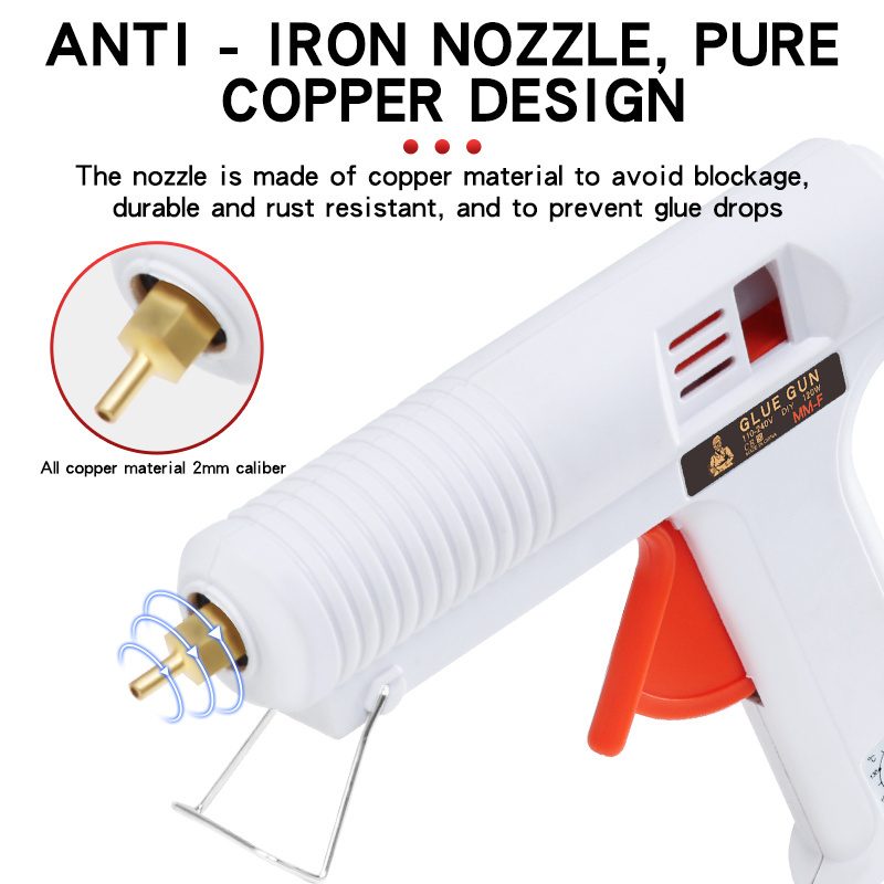 200W small electric heating household silicone gun home DIY tools craft repair tools thermostat hot melt glue gun