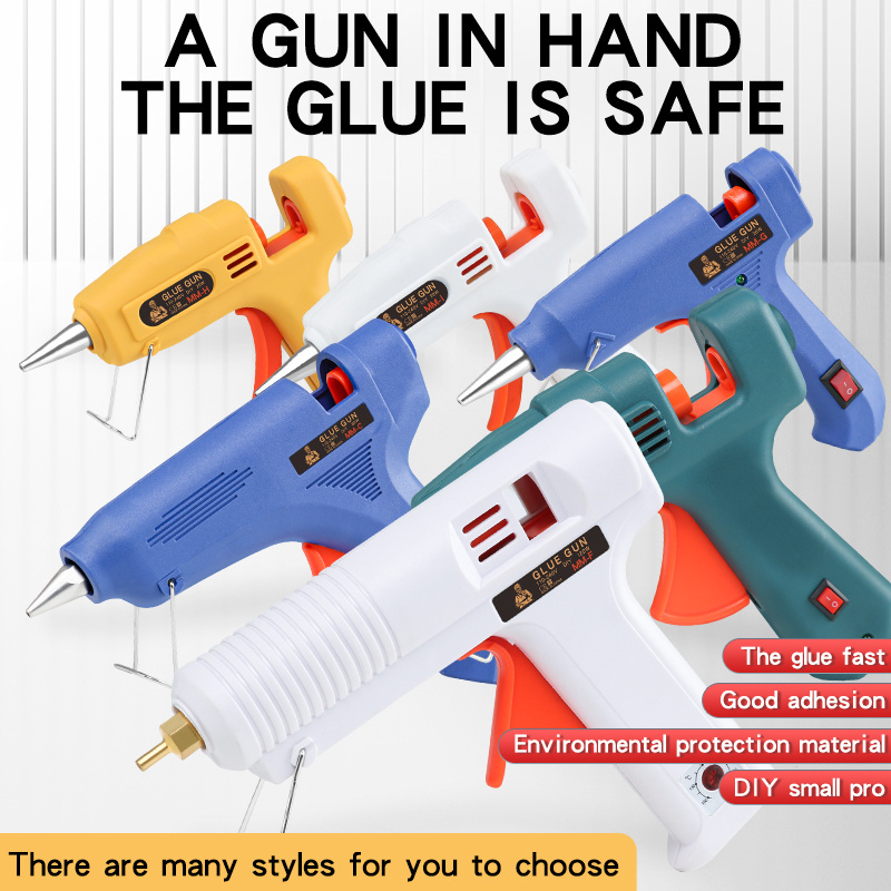 200W small electric heating household silicone gun home DIY tools craft repair tools thermostat hot melt glue gun