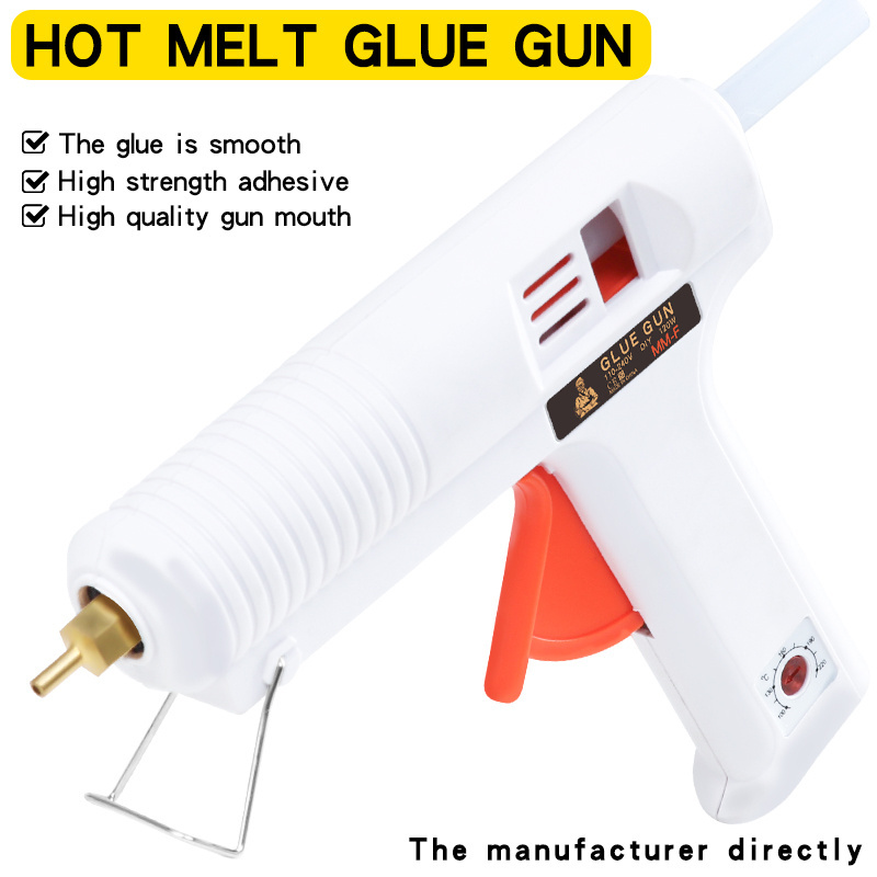 Adjustable Dual Temperature 20-60W Electric DIY Hot Melt Glue Gun 7-11mm Glue Stick Manual Use with High Industrial Hot Glue Gun