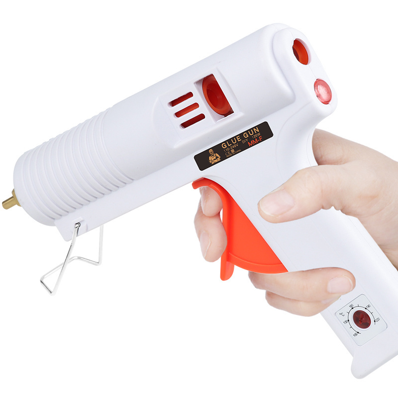 Adjustable Dual Temperature 20-60W Electric DIY Hot Melt Glue Gun 7-11mm Glue Stick Manual Use with High Industrial Hot Glue Gun