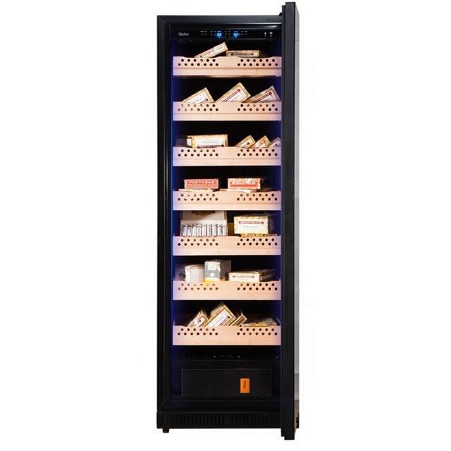 Luxury 1500 pcs Beech Wood Cigar Refrigerator Humidor Humidity Control