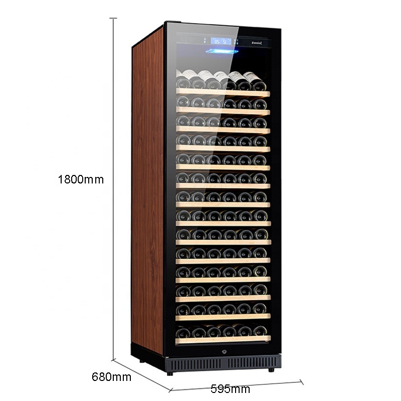 80 Bottle Touchscreen Digital Climate control  Stainless Steel Wine cooler and cabinet