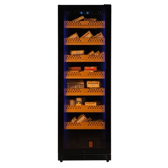 Luxury 1500 pcs Beech Wood Cigar Refrigerator Humidor Humidity Control