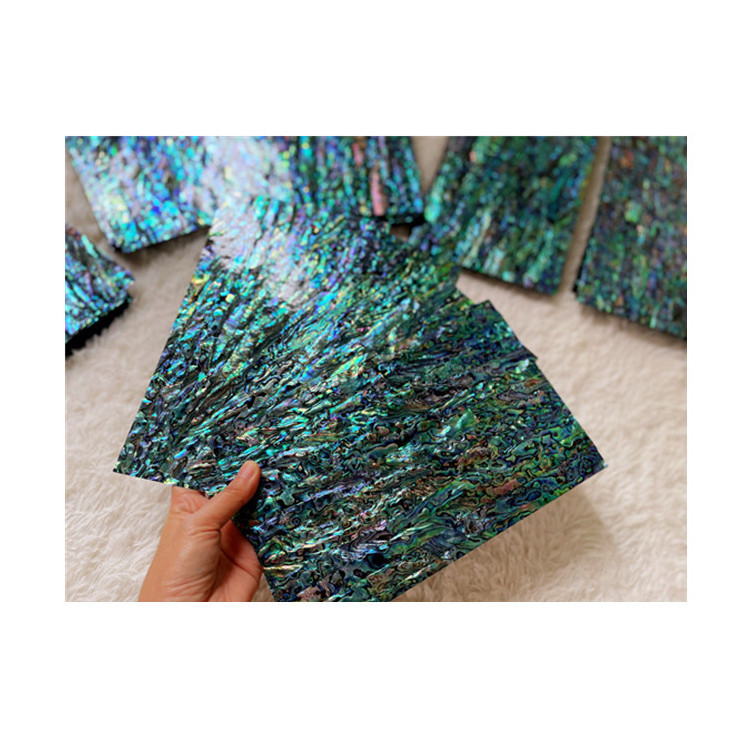 Natural sea shell sheet New Zealand abalone shell sheet with backing paua shell paper for art craft furniture mucial instrument