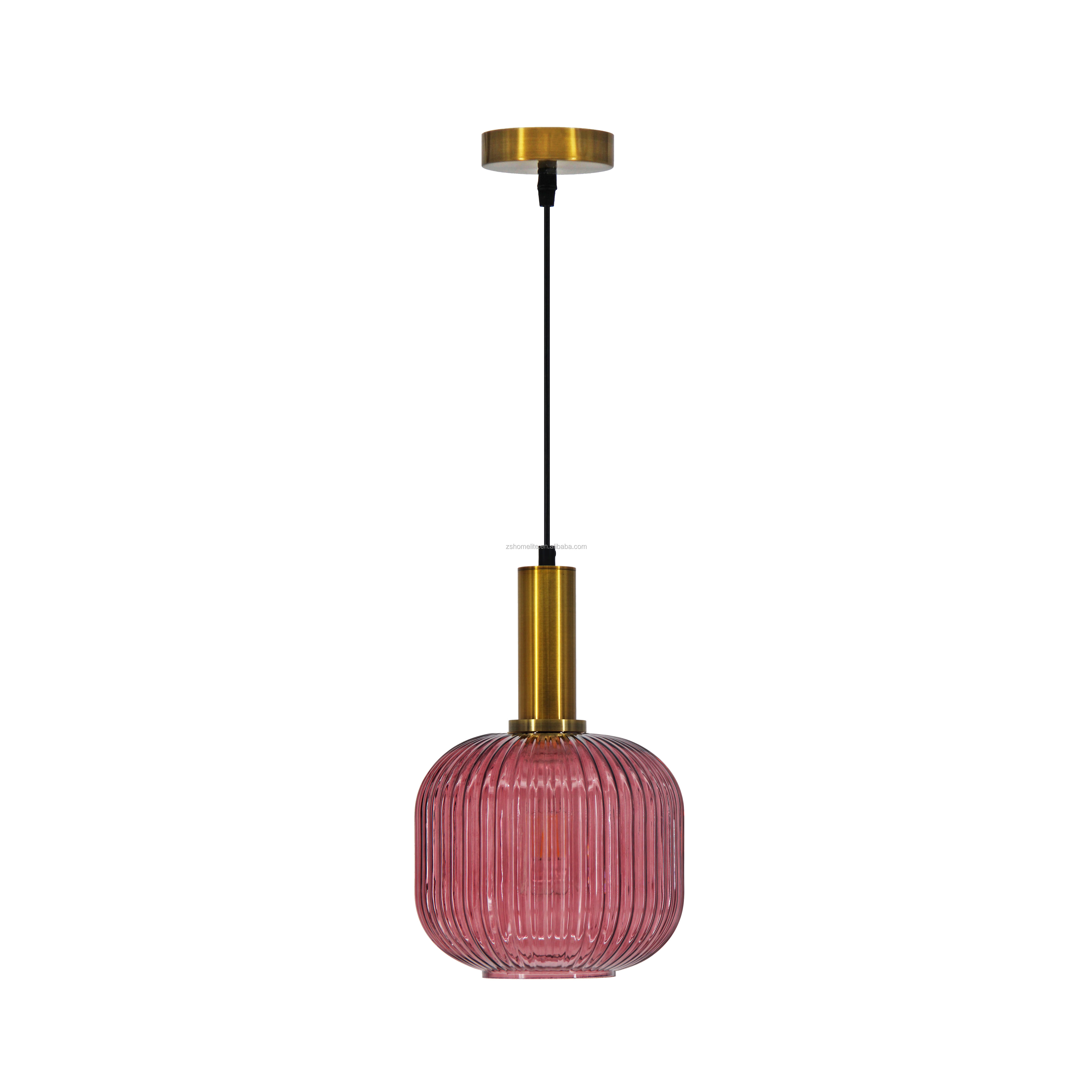 Nordic  Decorative Dark Red Glass Lampshade  Lustres Suspension Luminaire Pendant Light