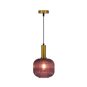 Nordic  Decorative Dark Red Glass Lampshade  Lustres Suspension Luminaire Pendant Light