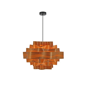 Pendant Lights Wooden Chandelier Bedroom Study Veneer Lamp Shade Hanging Lamp Led Creative Wood Chandelier