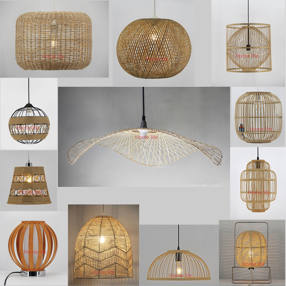 Pendant Lights Wooden Chandelier Bedroom Study Veneer Lamp Shade Hanging Lamp Led Creative Wood Chandelier