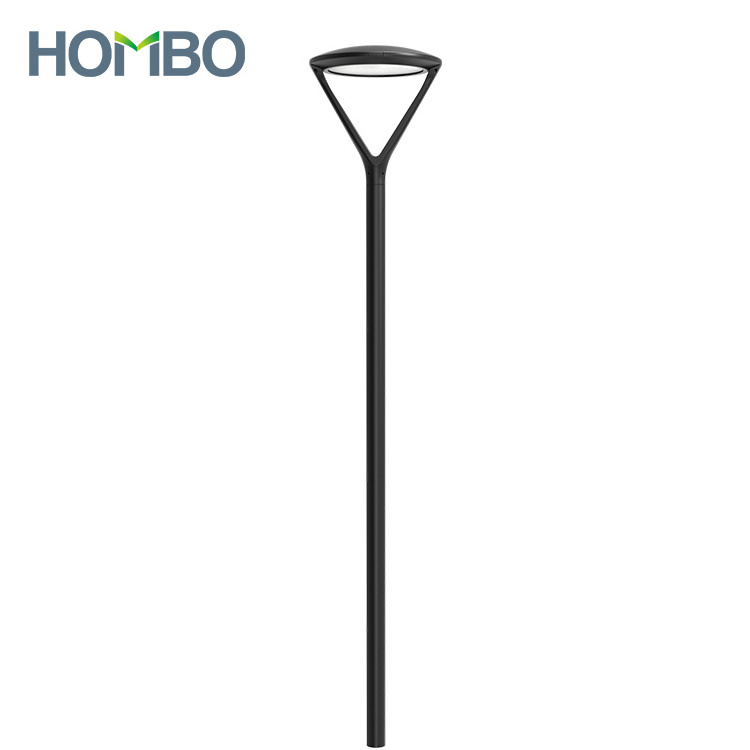 HOMBO ETL DLC Modern Design Yard Pole Light 40W 50W 60W 80W 100W Outdoor LED Garden Light