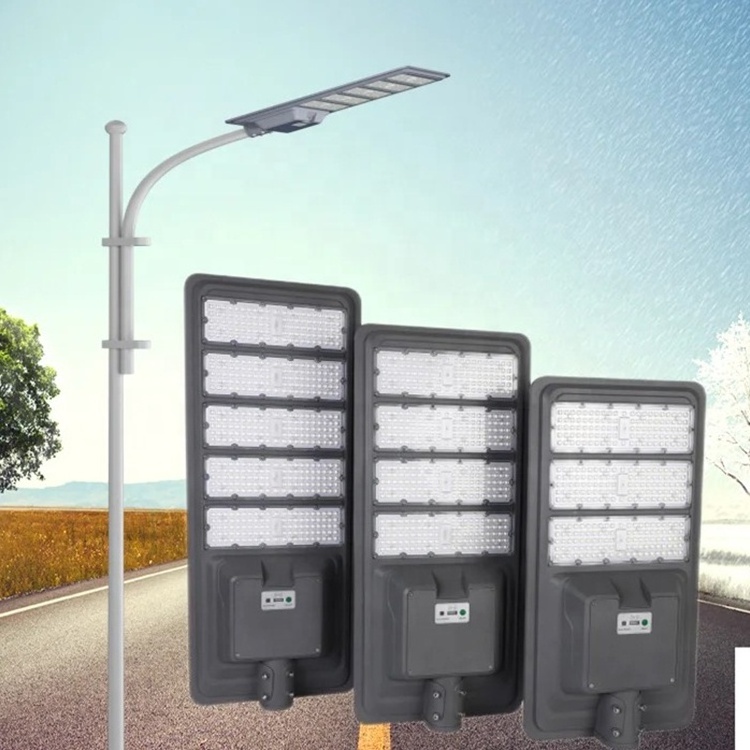 HOMBO Intelligent Remote Control Waterproof IP65 300w 400w 500w Outdoor All In One LED Solar Street Light