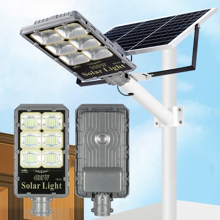 HOMBO Outdoor Waterproof Aluminum Split Street Lamp 60W 100W 200W 300W 400W LED Solar Street Lights