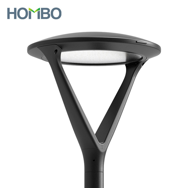 HOMBO ETL DLC Modern Design Yard Pole Light 40W 50W 60W 80W 100W Outdoor LED Garden Light