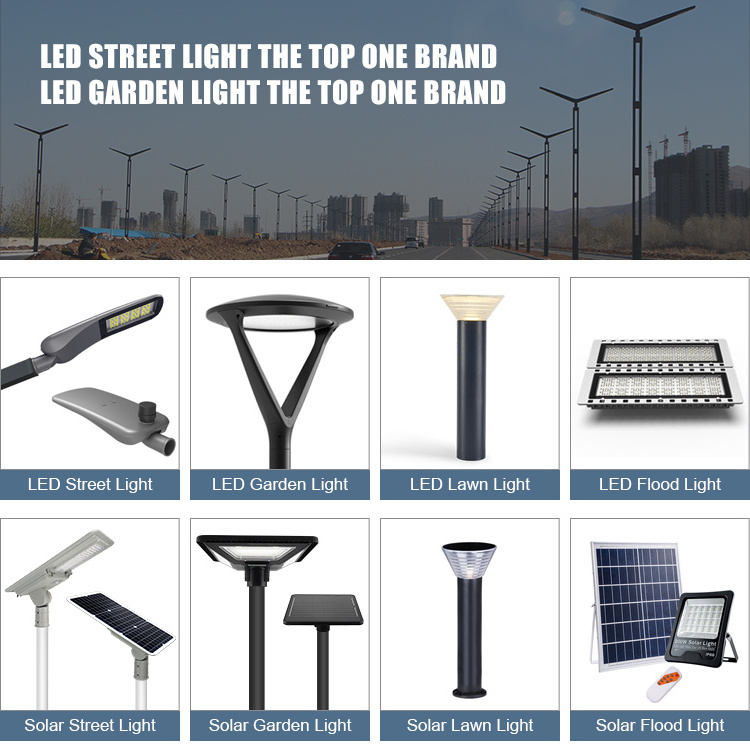 HOMBO Adjustable Aluminium Ip66 Motion Sensor Outdoor 100W 180W SMD All In One LED Solar Street Light