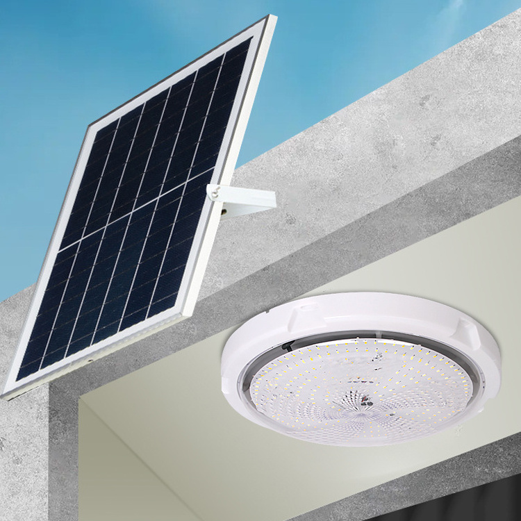 HOMBO Easy Installation Hallway Flush Mount Surface Down Emergency Indoor Outdoor Led Solar Ceiling Light