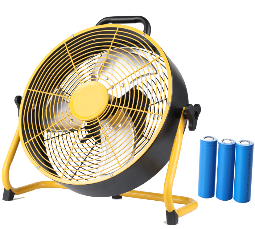 Hot Sale CE.CB.ROHS.ERP 14'' Portable rechargeable fan / Solar fan /Wireless DC  / Outdoor fan with li-ion battery HJ-14RD-B