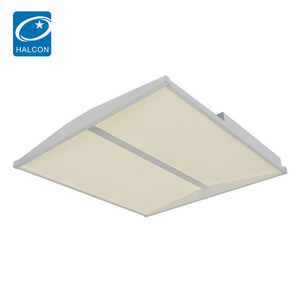 High Lumen Office Library Indoor Lighting Fixture 36w 50w Acrylic Steel Plate 2x2 2x4 Recessed Mounted Led Troffer Light